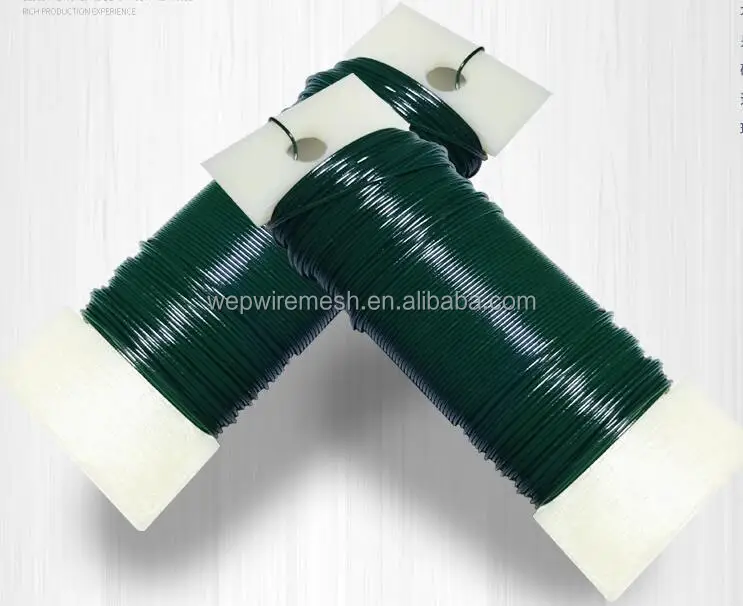 0.7mm Green Color Floral Wire Roll 35m/roll Decoration Craft Florist Metal Wire