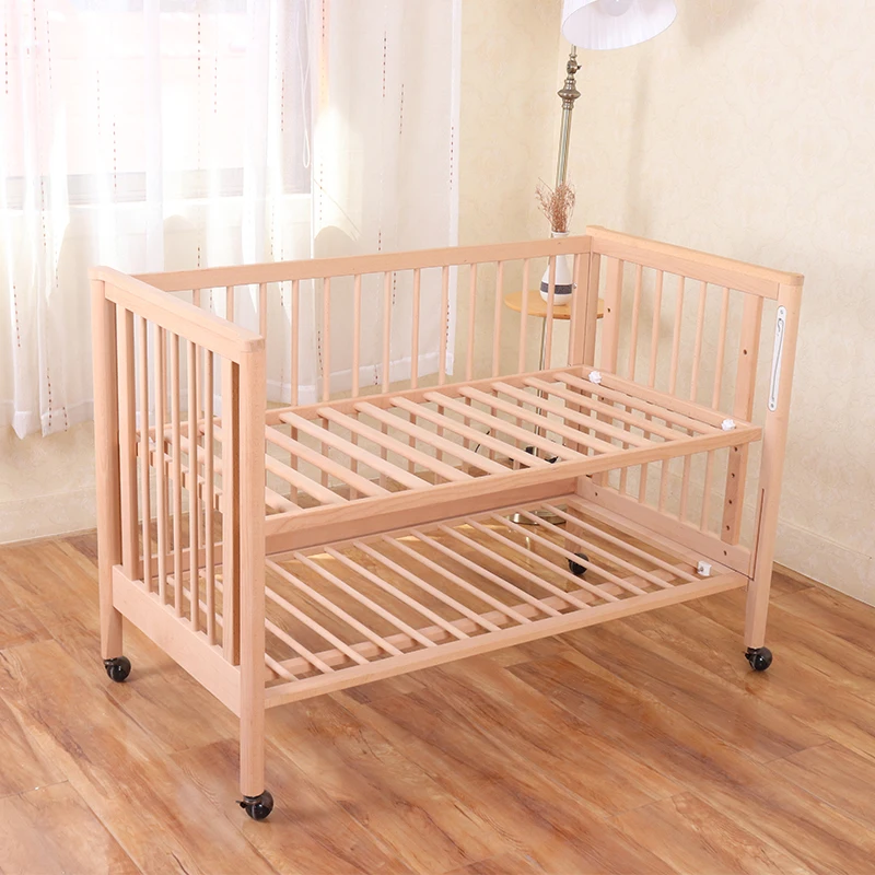 Factory Direct Price  levels adjustable wooden baby cots or cribs