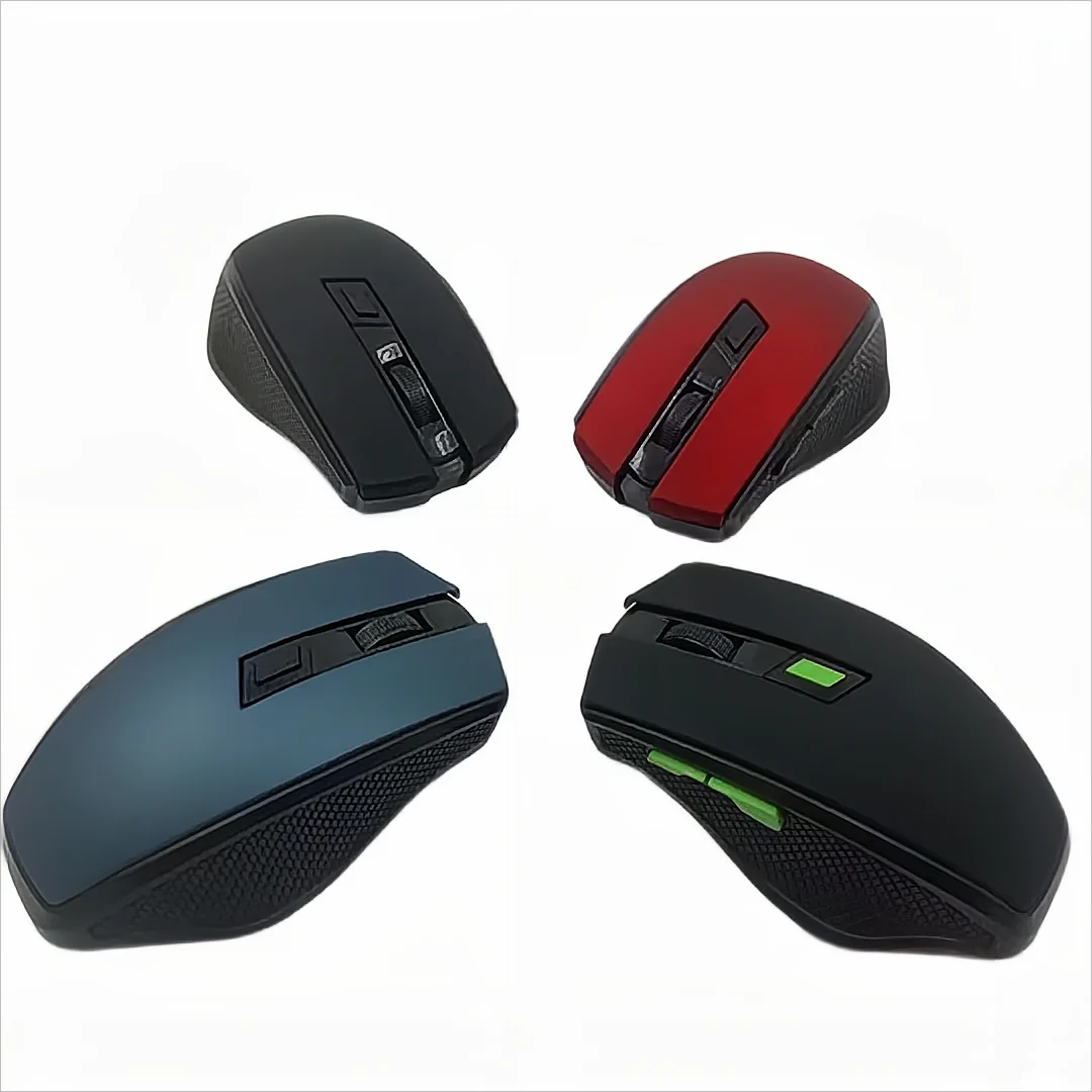 Trade Assurance Supplier 2.4G Wireless Optical Drivers Gaming Mouse Mini Laptop multi-color ABS 6buttons cheap price custom logo
