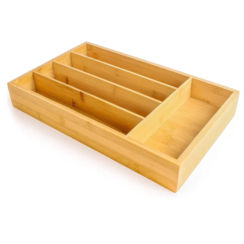 Storage drawer organizer  desk organizer drawer bamboo kitchen drawer organizer