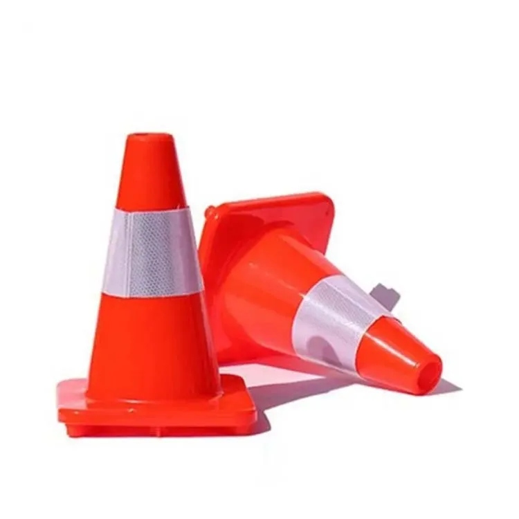 300MM Flexible Plastic Traffic Safety Warning Cone Roadway Product for Signaling