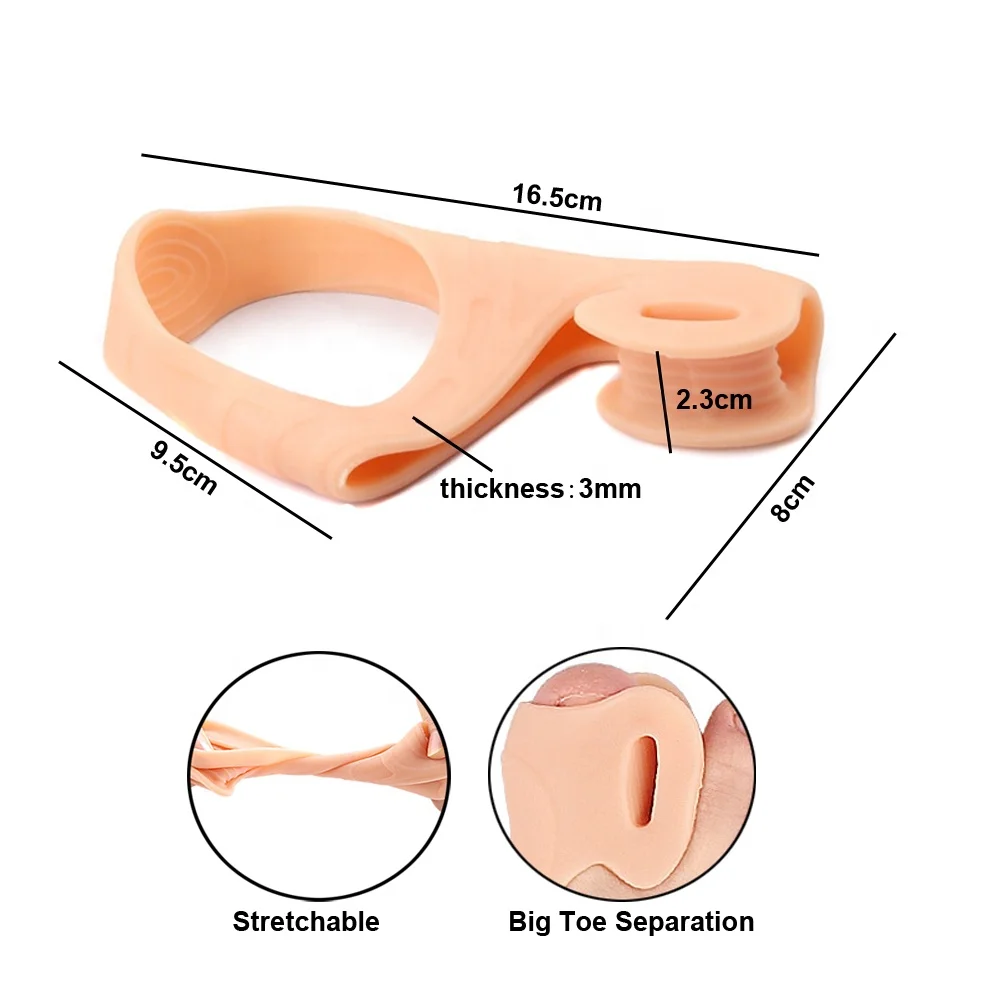 Toe Separator Big Toe Straightener Toe Alignment Bunion Corrector Ingrown Toenails Protector Overlapping Hallux Valgus Corrector