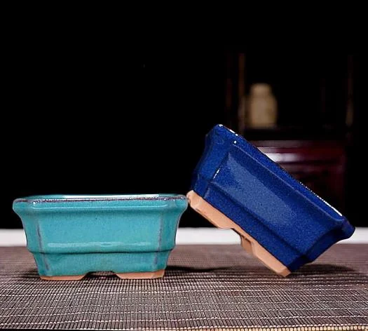 Factory small bonsai pots from 8cm to 16cm miniyixing pots glazed bonsai pots planters wholesale