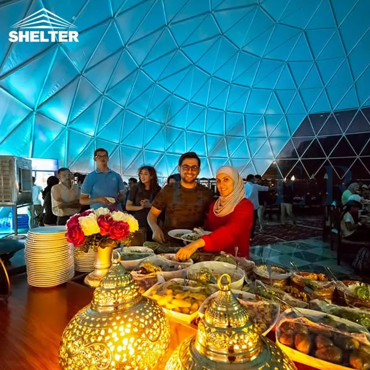 Luxe Outdoor Dome Tenten voor Evenementen Outdoor Geodetische Koepel geodetic Event Dome