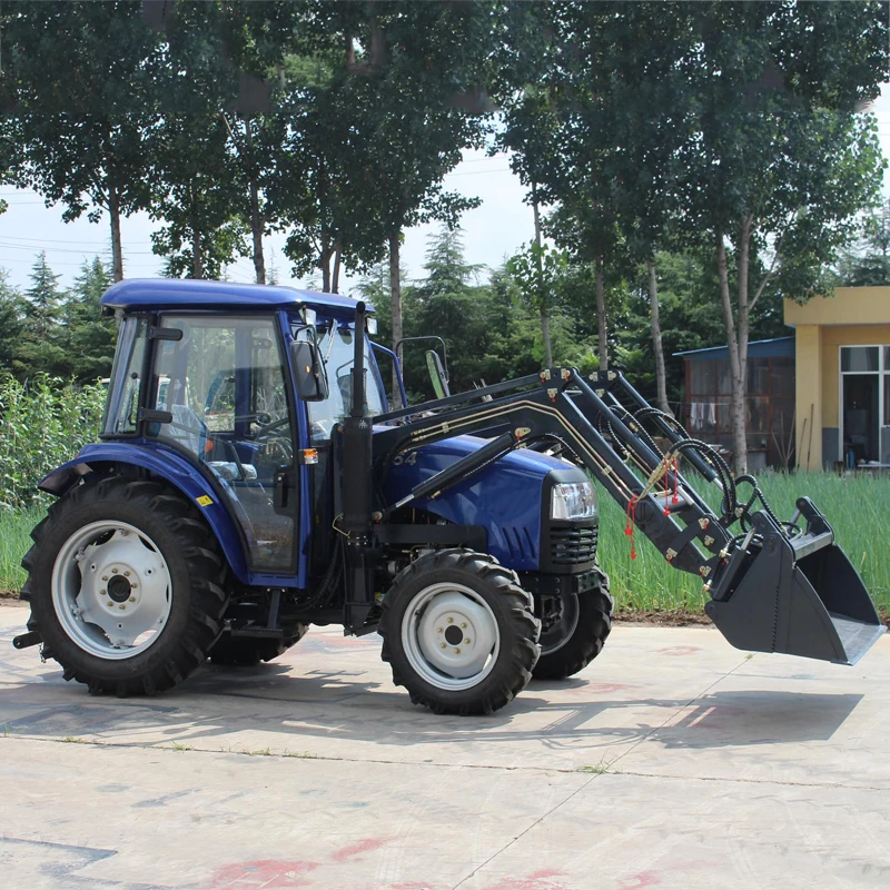  Самая красивая сельскохозяйственная техника 70hp сельскохозяйственный мини-трактор 4wd с фронтальным погрузчиком и