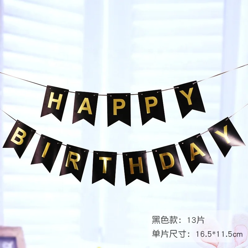 
HAPPY BIRTHDAY Birthday Party Banner B001 