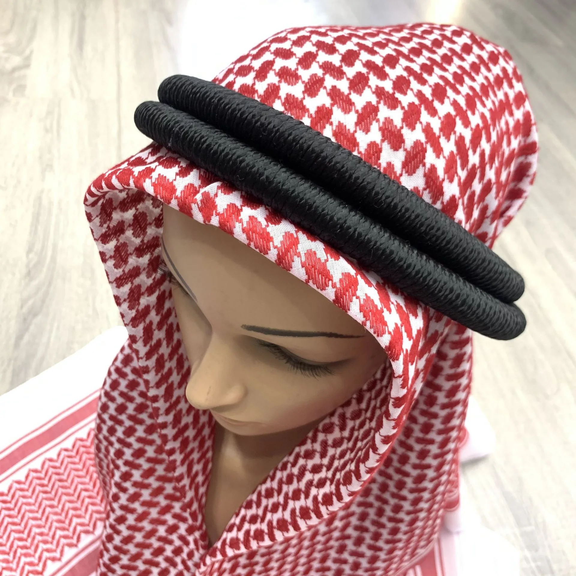 Yemeni Saudi Shemagh Arab Scarf Men Arafat Palestinian Keffiyeh Scarf