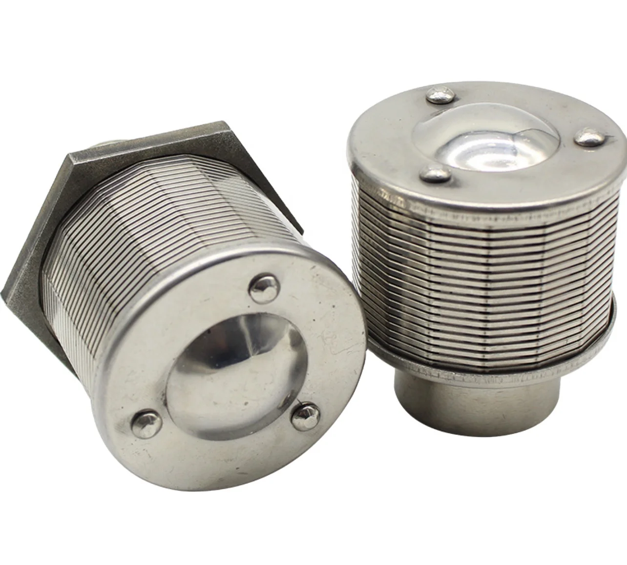 Factory 430 Stainless Steel Wedge Wire Nozzle Johnsons Filtering Screen Custom Filter Strainer Wedge Wire Mesh Screen