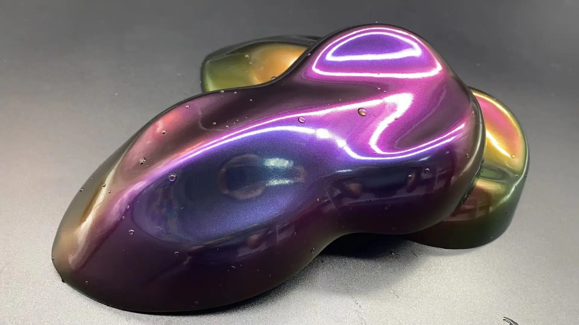 Glossy Chameleon Purple Green Vinyl Car Sticker