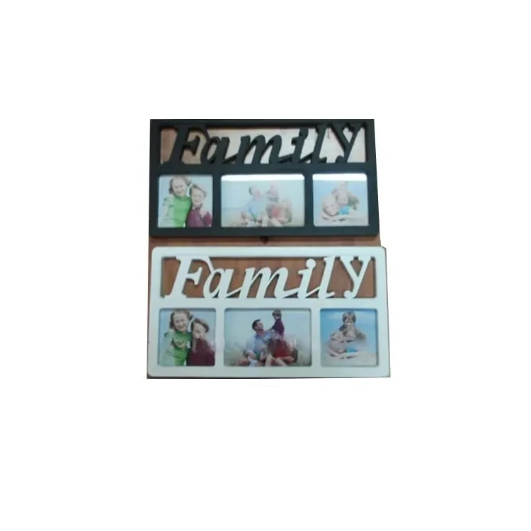 Wholesale Custom Gifts Box Picture Wood Frame Plastic Photo Frame In 2 Asstd Color