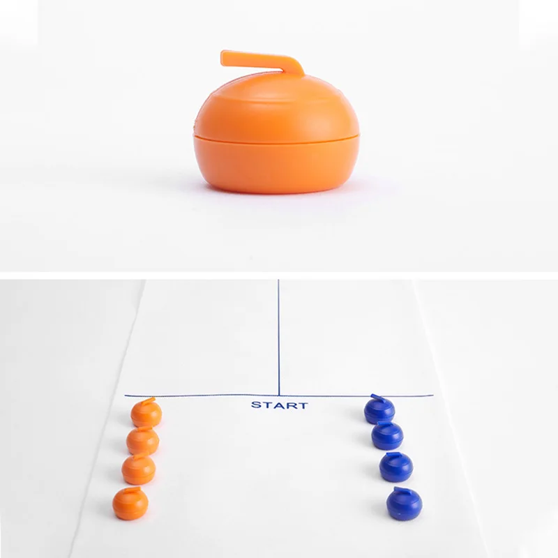 Tabletop Curling Game Compact Curling Family Games Cold Water Jug Ball Bowing Ball Mini Table Curling Ball Toys