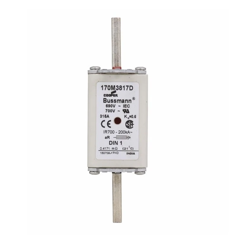 New-Original Ea-Ton-Bussmann Series-170m3817D High-Speed Square-Body Fuse-700V 315A-200kaic Combination-Fuse Status-Indicator