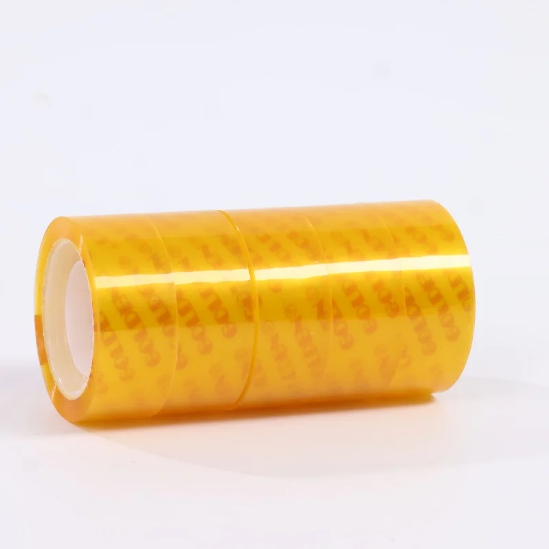 BOPP Stationery Tape Small Adhesive Packing Golden Tape For Students and Kids School Use