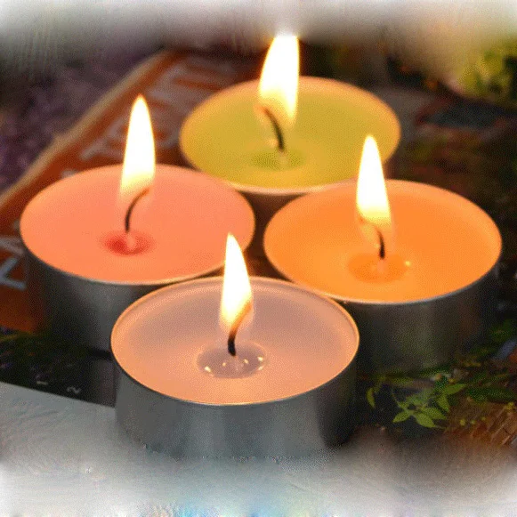 High Quality Mini Tealight Candles Paraffin Wax Round Shaped Aluminum Cup Tealight Candle