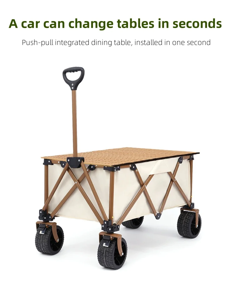 High Quality Foldable Child Cargo Wagon Outdoor Camping Trolley Cart Manufactured with Durable Materials
