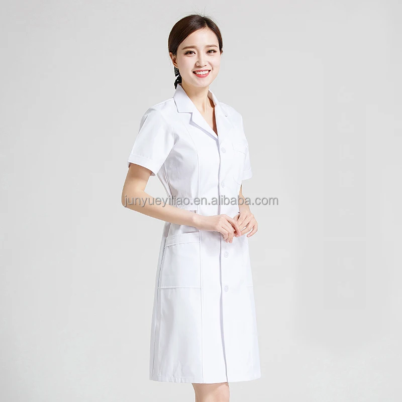 Dental Assistant Uniforms Hospital Teeth Doctor Women White Coat