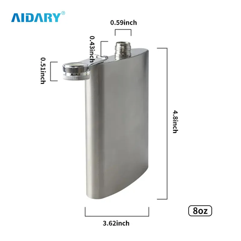 AIDARY Plus 8OZ Sublimation Stainless Steel Wine Pot