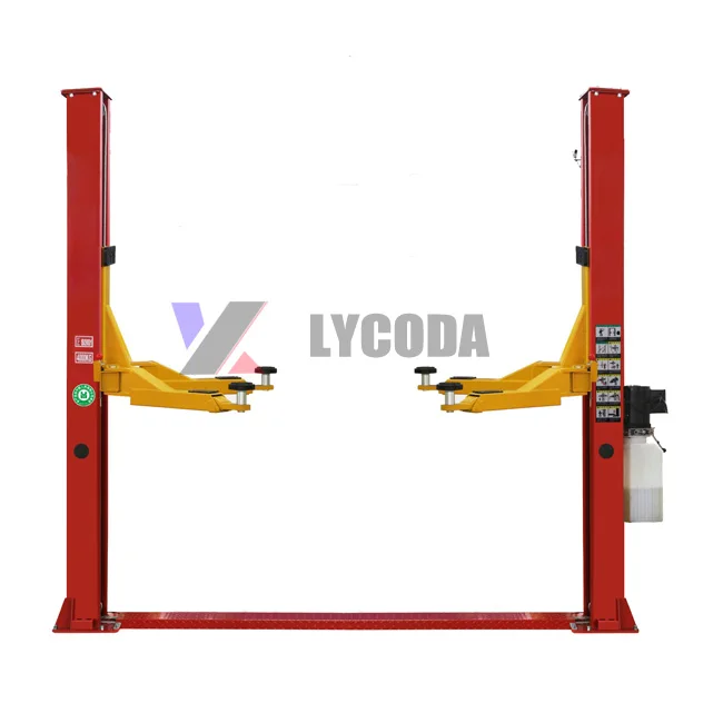 Low price double hydraulic 2 post car lift manual unlocking car hoist lifter for repair car