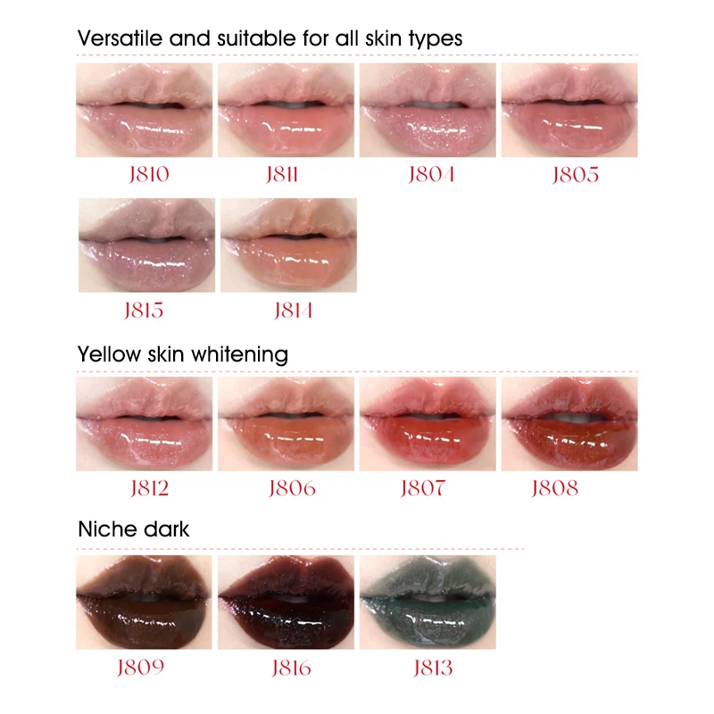 Private Label Girlcult Pink Green Purple Rose Color Moisturizing Light Thin Lip Glaze High Pigment Glossy Lip Gloss