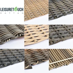 Outdoor Bamboo LooK Furniture PE Faker Wicker Synthetic Rattan Roll Material Artificial Plastic Rattan