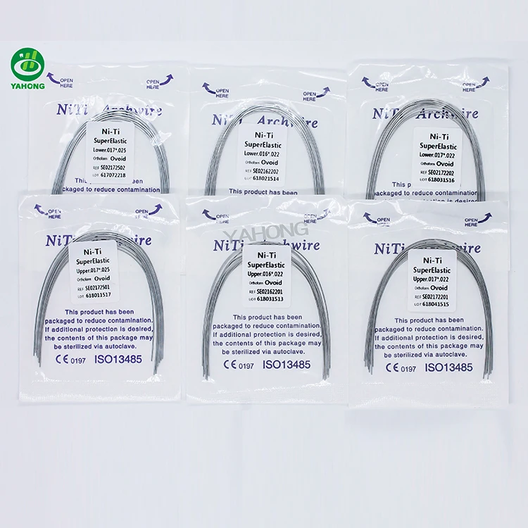 Dental Product Niti Orthodontic Arch Wire Flexible Dental round Archwires for Dentist