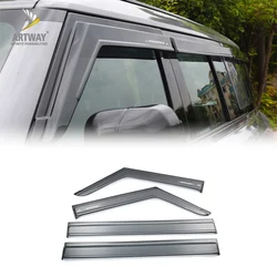 Black Plexiglass Window Visor Black Cover Car Accessories New Defender L663 Car Window Visors For Land Rover
