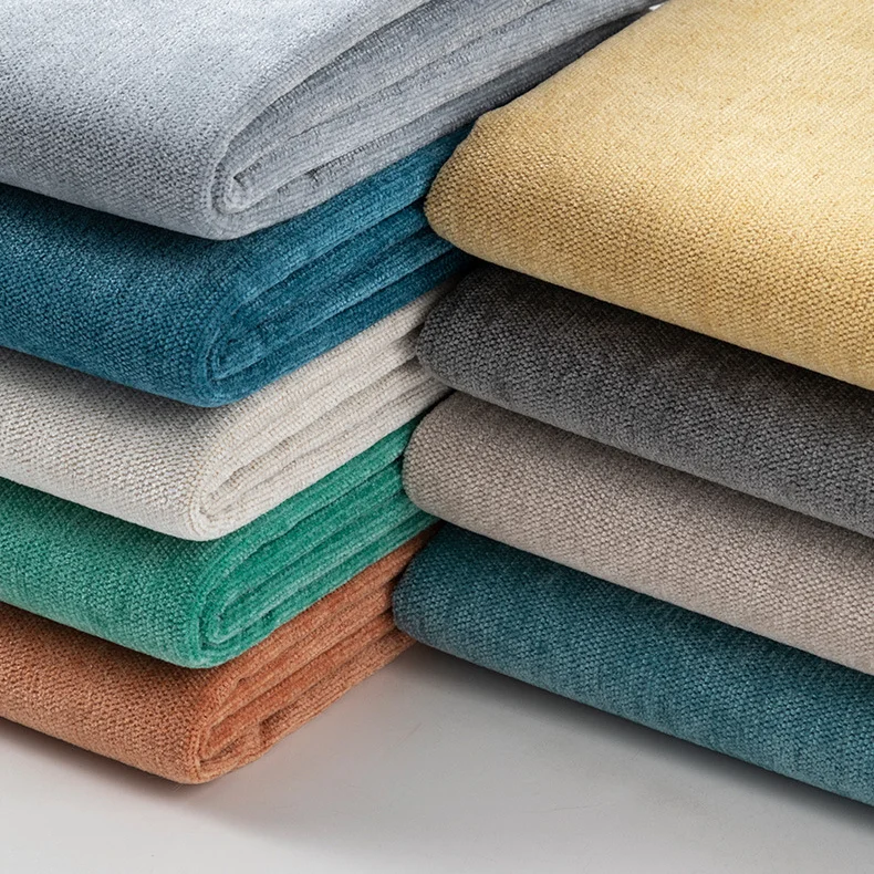 100% Polyester Jacquard Rib Herringbone Dobby Tricot Breathable Yarn-Dyed Twill Comfortable Upholstery Microfiber Fabric Sofas