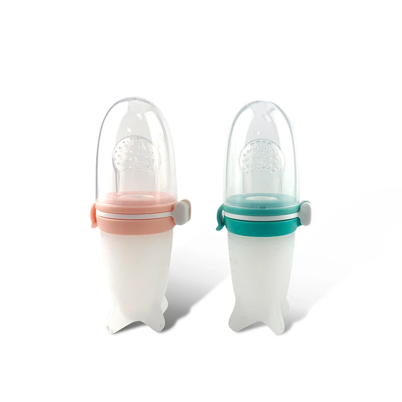 3 in 1 Multi-functional Silicone Rice Paste Baby Bottle Fruit Pacifier Drinking Drug Feeding Squeeze Bottle with Dispenser Spoon