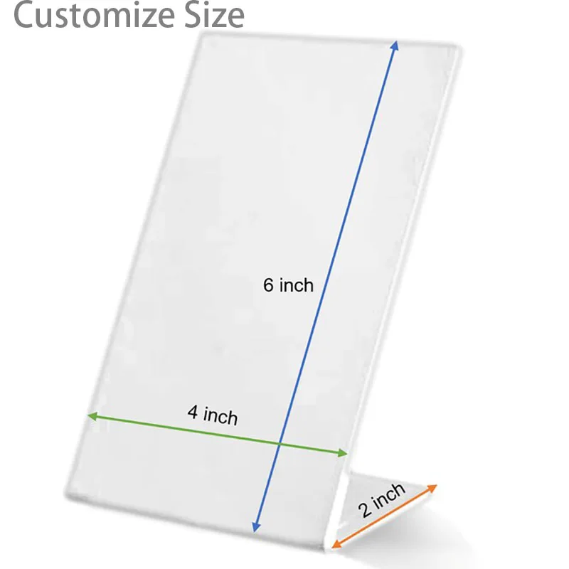 White Colour  3mm qr code display stand acrylic qr code stand or Restaurants, Promotions, Photo Frames for  Google Pay Stand