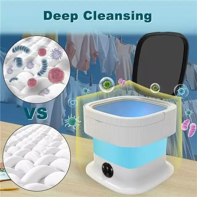 Portable washing machine Compact washing machine suitable for baby clothes Underwear Socks Travel Camping Dormitory Apartment