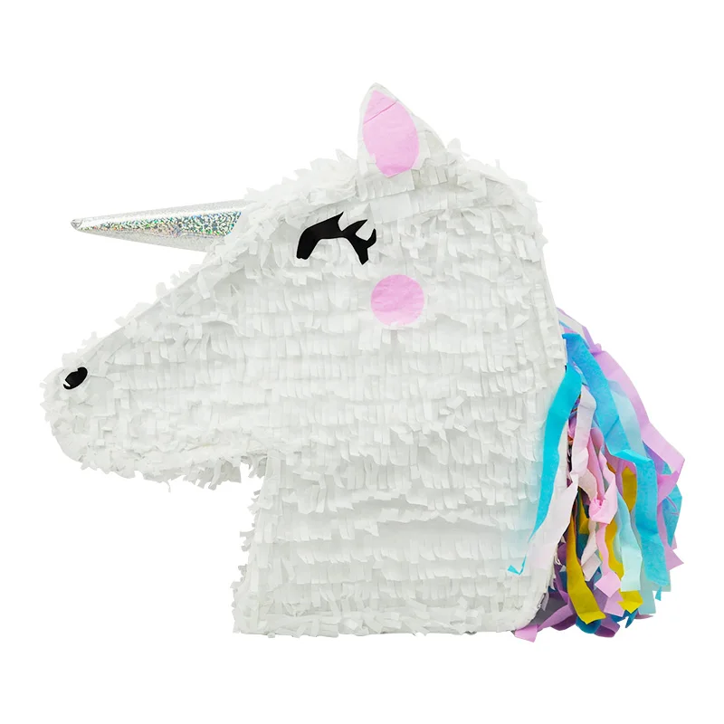 627078 16in большой 3D единорог Pinata Детские принадлежности для дня рождения свадебное украшение пользовательский дизайн maxican дешевая оптовая продажа