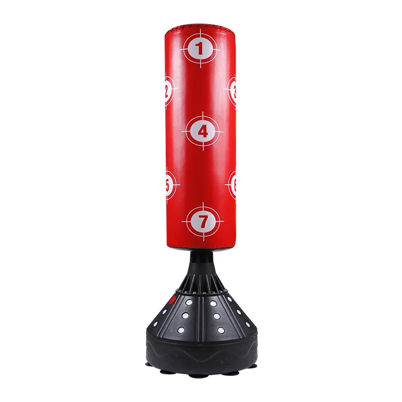 Factory high quality standing punching bag kick boxing/ sandbag stand for MMA fitness training freestanding bags with base