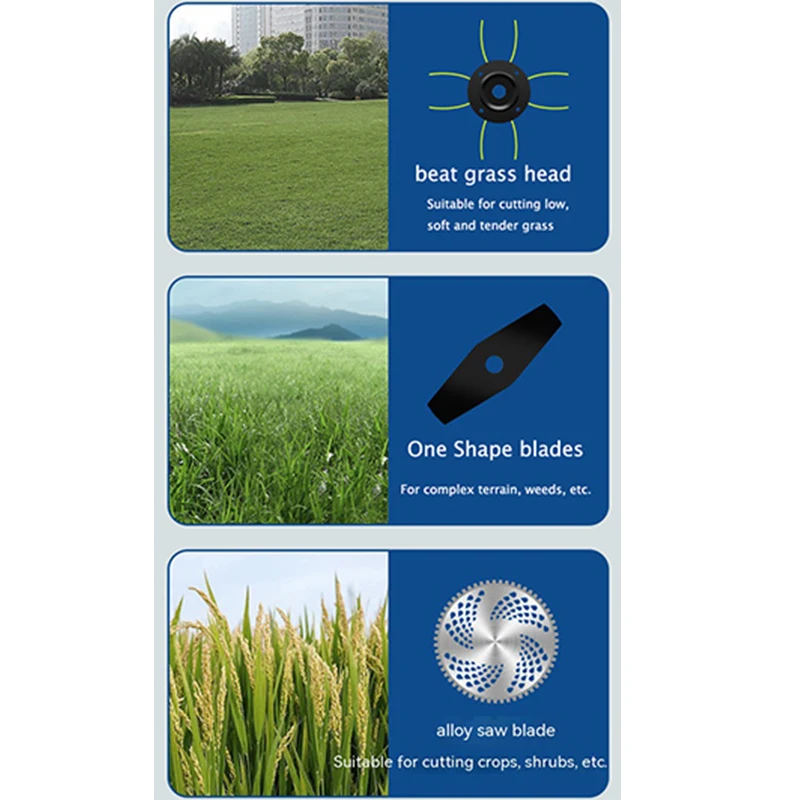 21V Rechargeable Grass Trimmer Cordless Grass Cutter Machine Household Small Weeder Battery Powered Electric Lawn Mower