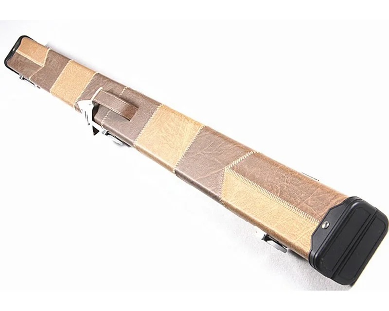 billiards accessories 3/4-piece 1-piece patchwork leather pool snooker cue case for sale