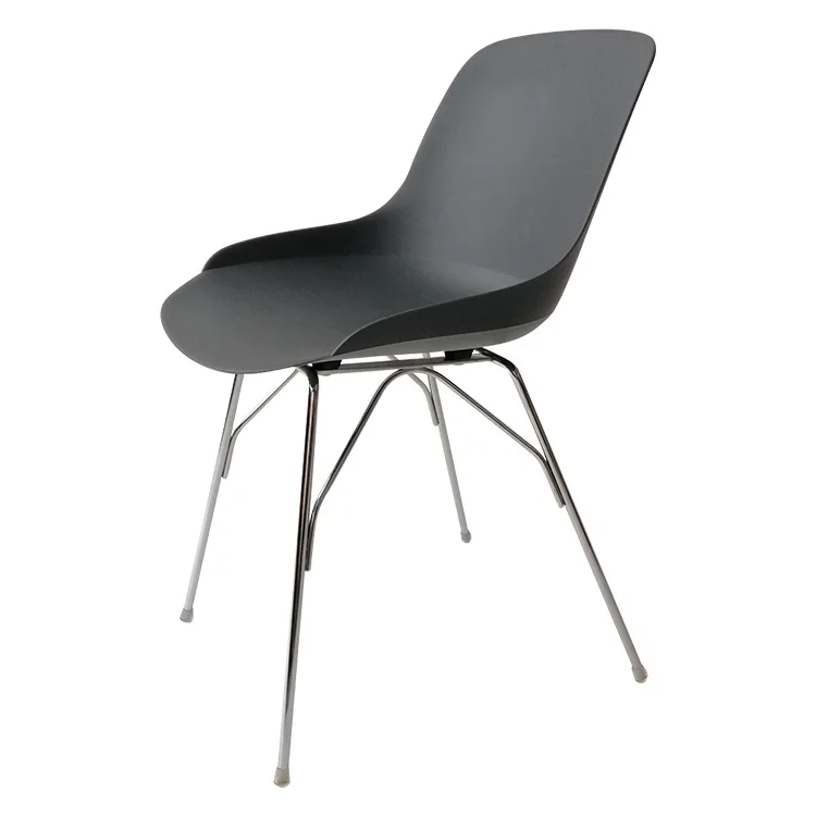 
Italy Design Plastic Home Furniture living room chairs with Metal Leg Dining Room Set 