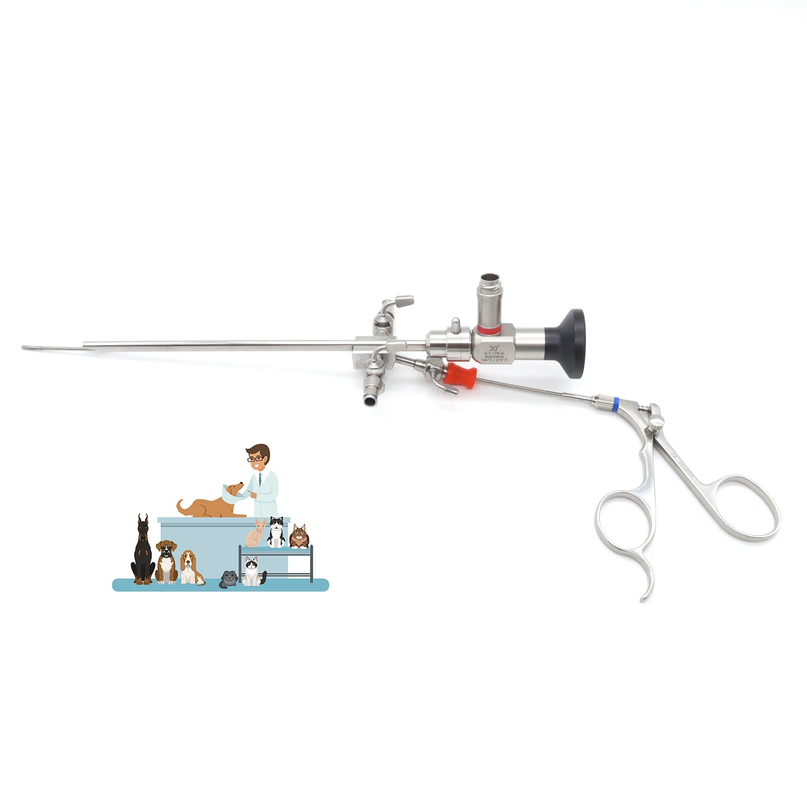 Эндоскопический ветеринарный эндоскоп 2 7 мм и 14 5 Fr оболочка щипцы для хирургии