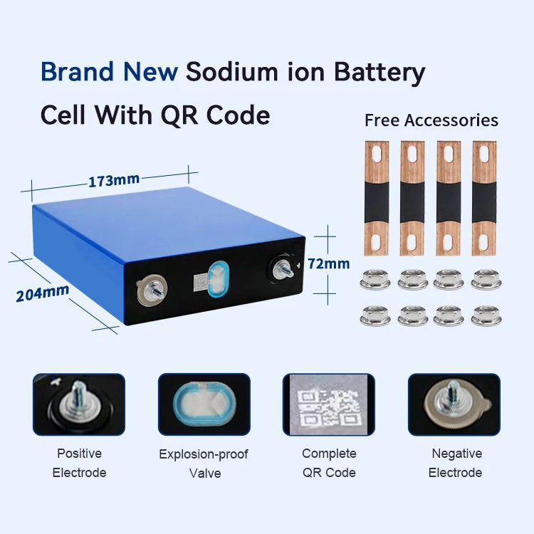 Manufacture 220Ah 3.1V SIB Sodium Ion Battery Cell 210Ah 4000 Cycle Brand New 200Ah Natrium Ionen Batterie Prismatic Na Ion Akku