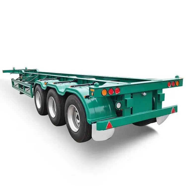 Platform Trailer 45ft Skeleton Skeletal Container Semi Trailer 40ft Container Chassis For Container Carrier Parts
