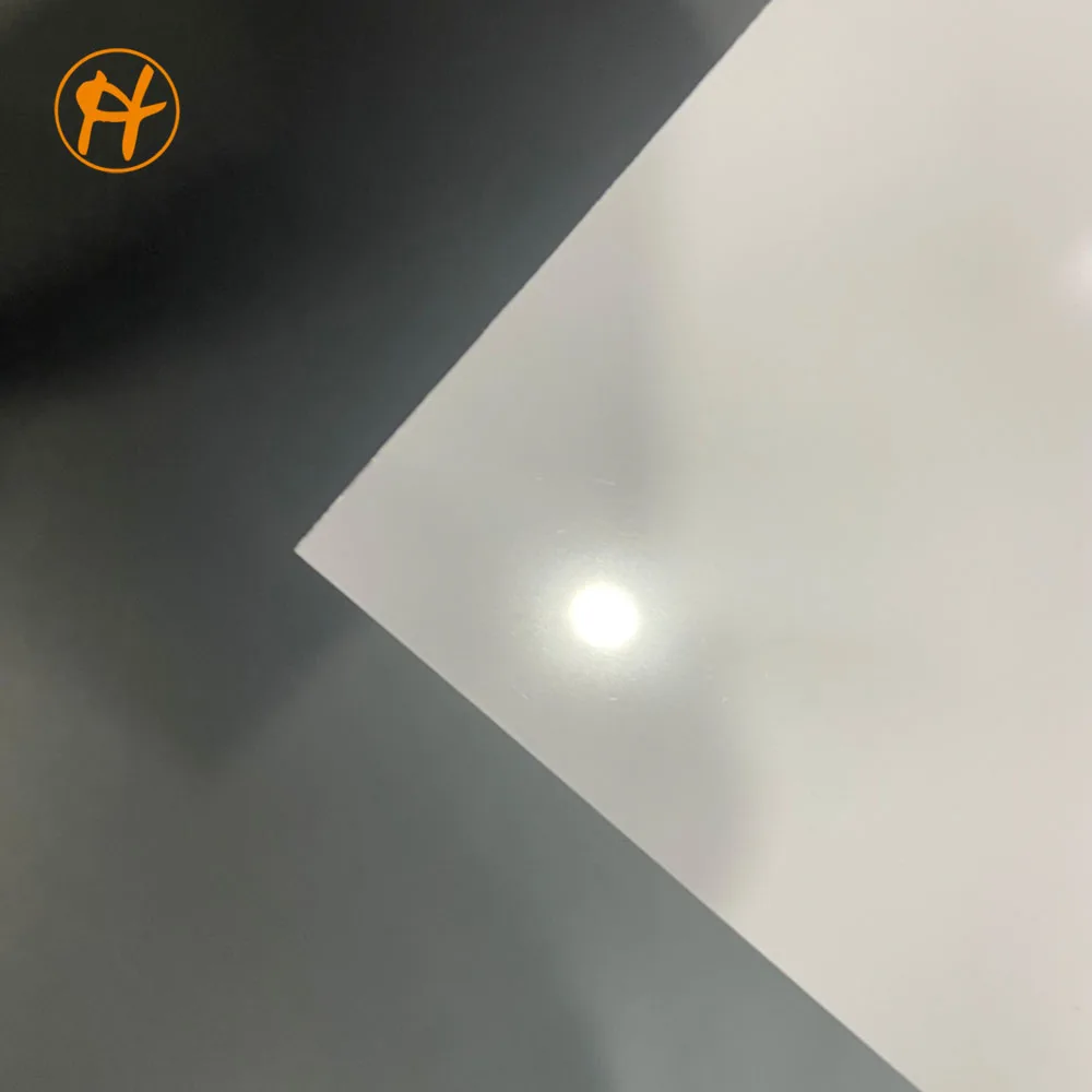 factory price  Inkjet Printable PVC Plastic Sheet Milky White Opaque Rigid PVC Sheet With Glossy Matte Surface