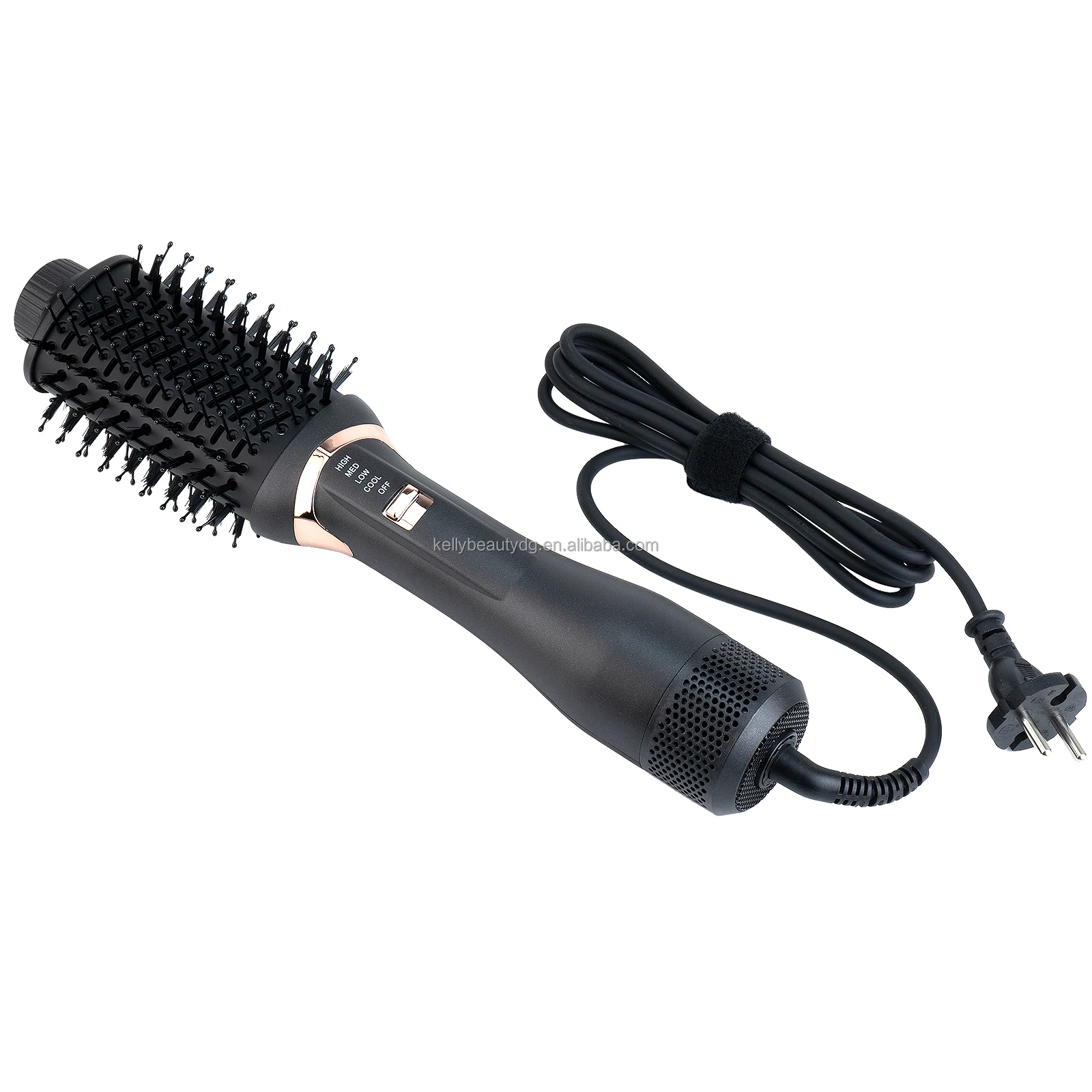 Slim Fluffy Hair Root Heat Brush Hot Air Blower volumizing  Hair Brush Ionic Hair Dryer Brush