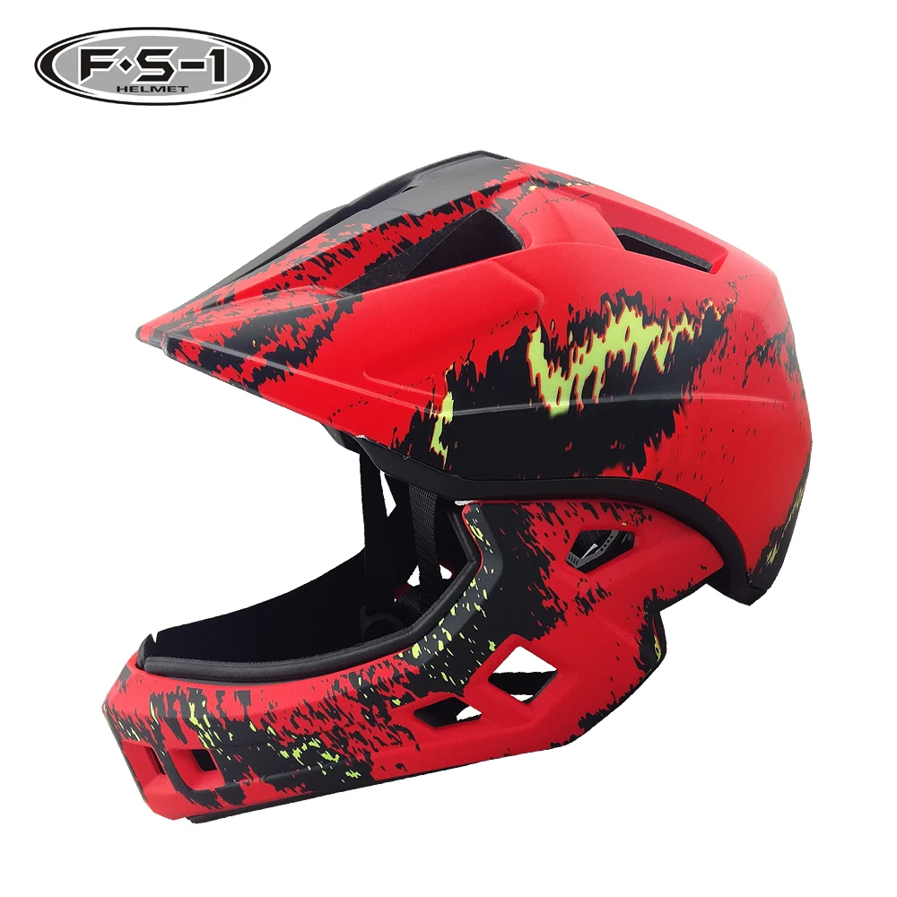 
CPSC certificated EPS kids bicycle helmet full face downhill child full face helmet bike 