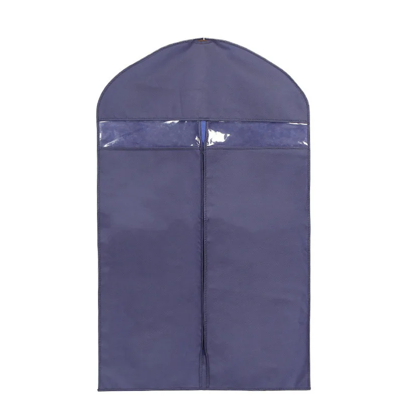 Wholesale Custom Logo Lightweight Foldable Suit Bag Eco-friendly Non-woven Garment Cover Bag with Handles and Zipper