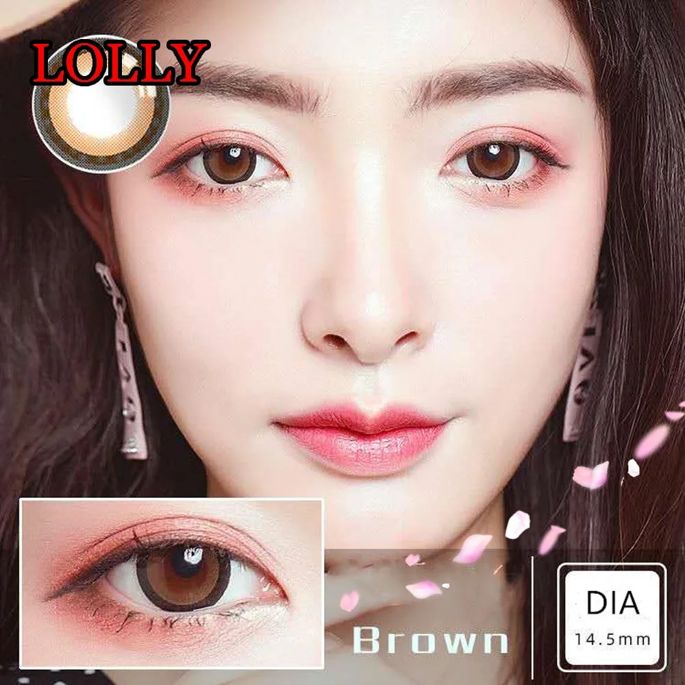  Японские цветные контактные линзы Dolly Eye Look большие косметические для глаз