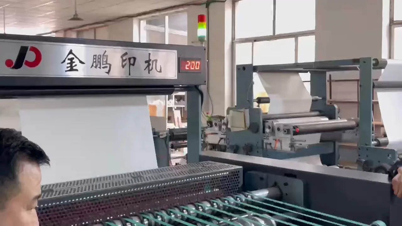 High Speed Flexo Printing Machine 2 Colours Double Sides Roll to Sheet For Exercises Books&Notebooks Printing Cutting ZR1020F2-2