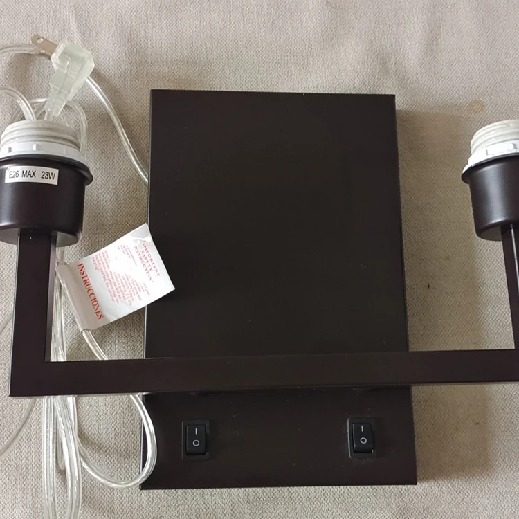 Hotel Bedroom Double Head Single Head Lamp Hotel Wall Lamp With Switches USB Outlets