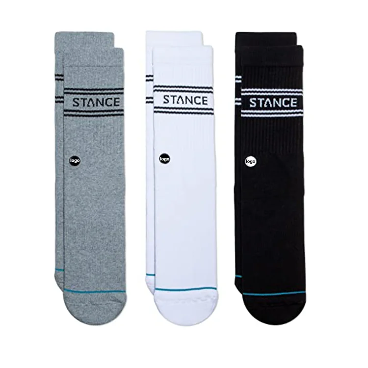 Blank White Sublimation Socks Printable Athletic Crew Sock Custom Heat transfer sublimation socks