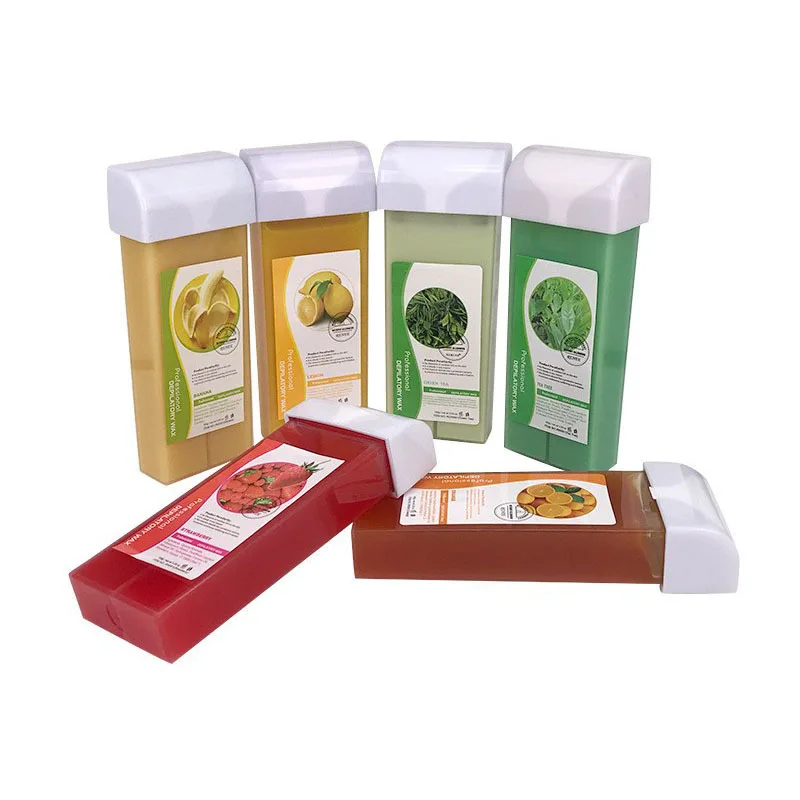 Factory Price Hair Removal Refillable Depilatory Roll on 100ml Wax Cartridge With Multi Colors