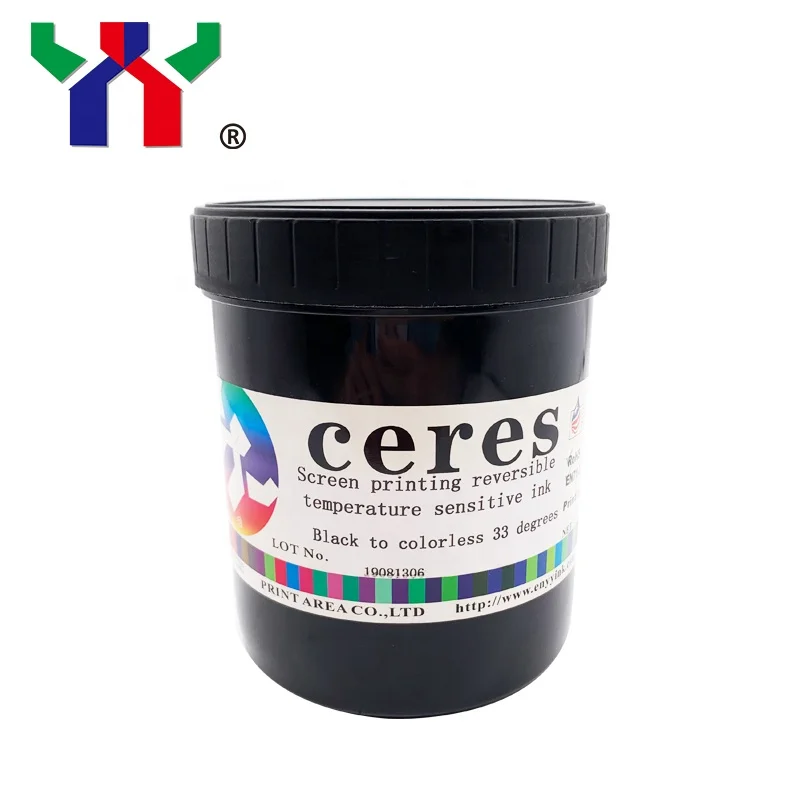 YY Thermochromic ink color shirt Ink color to fading when heated and recolor when cool