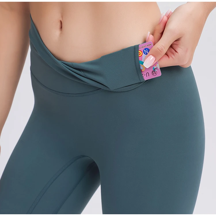 High Waist Anti Cellulite 3/4 Length Workout Gym Women Yoga Leggings Capris Pants