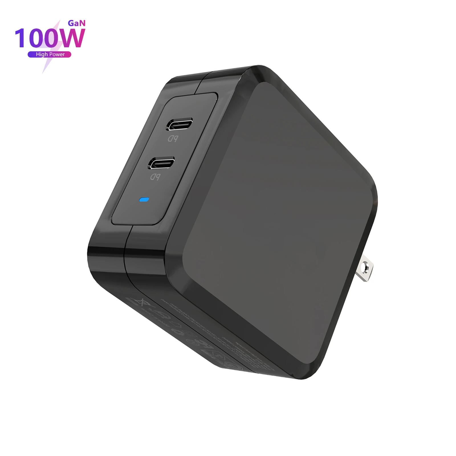 Новинка 2021, трендовый продукт, настенное зарядное устройство с usb Type-C на Type-C, 100 Вт, универсальное зарядное устройство для ноутбука